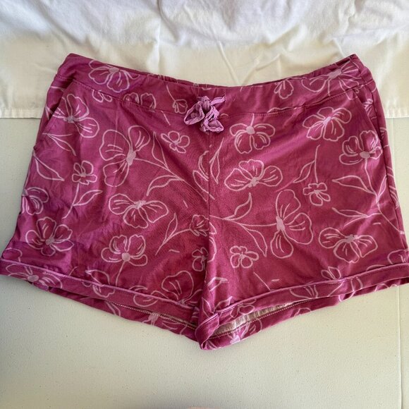 Hello Mello Lounge Shorts Floral Print Size L/XL Soft Pajama Bottoms NWT - Picture 1 of 3